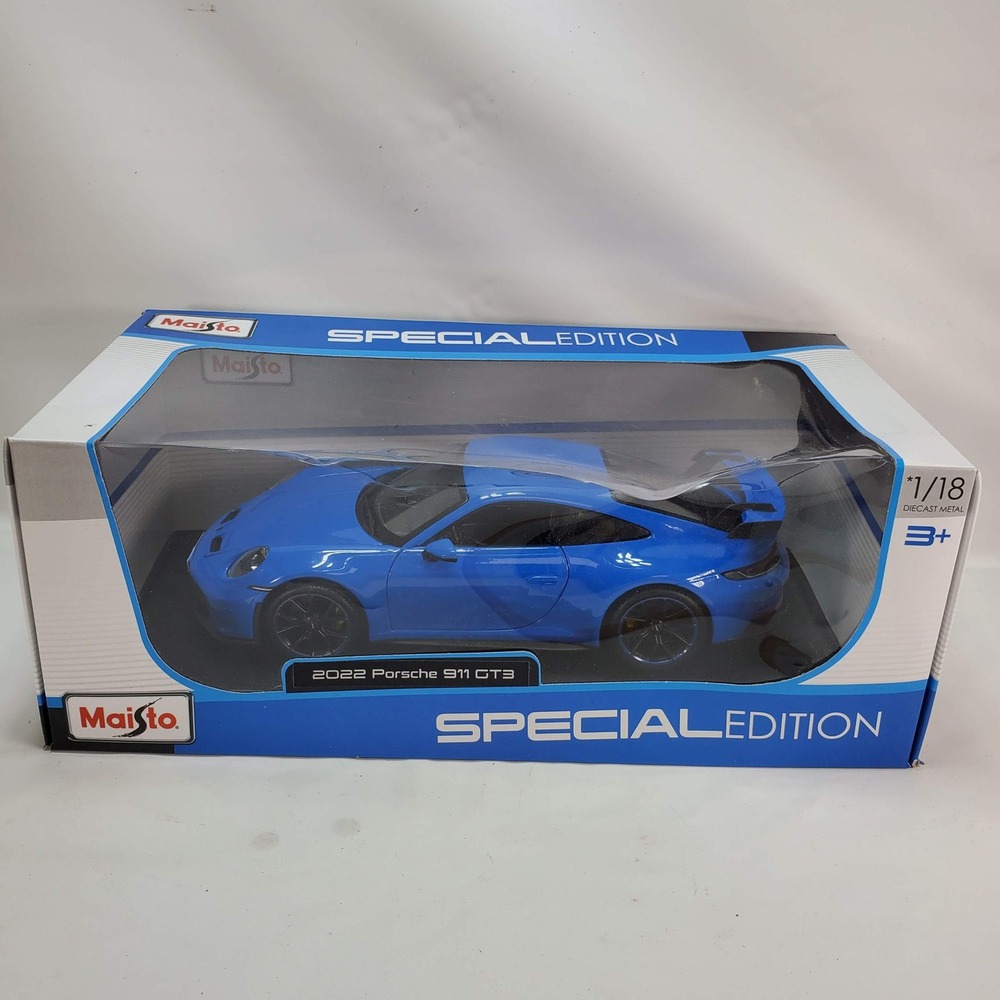 Maisto 2022 Porsche 911 GT3 Blue 1/18 Diecast Special Edition Model Car NEW